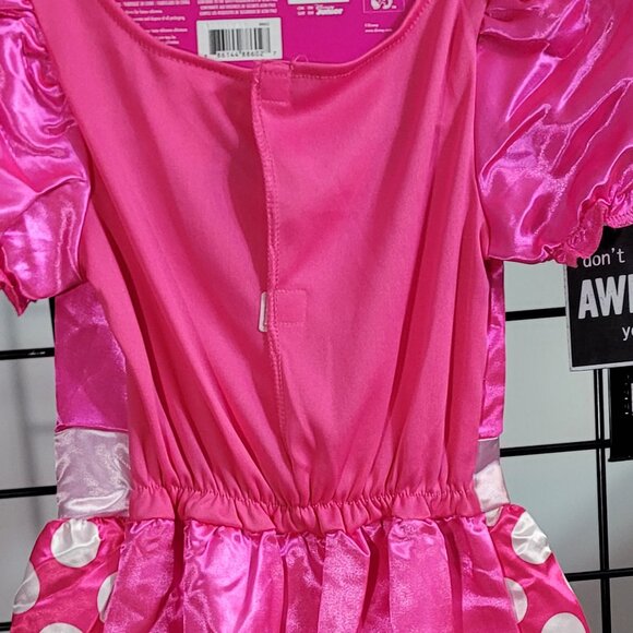 Disney Minnie Mouse Dress-Up Set - Pink Polka Dot Costume with Ears & Bow - Picture 5 of 7